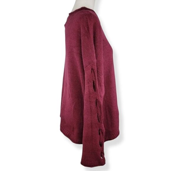 Boutique Plus Burgundy crewneck sweater Size 0X NWT - Picture 2 of 4
